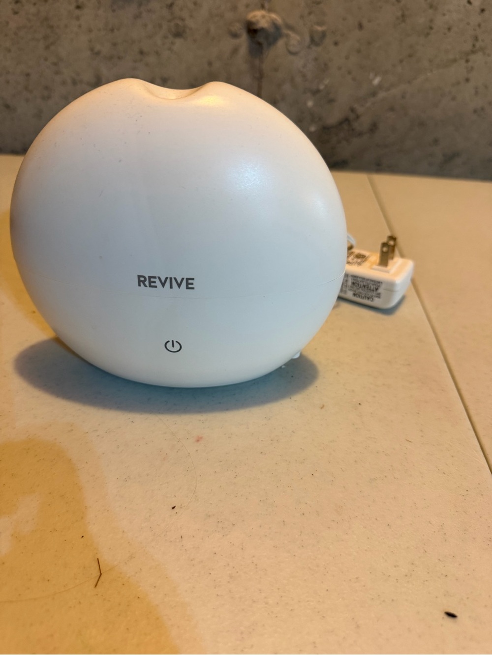 Revive White Round Ultrasonic Aroma Diffuser